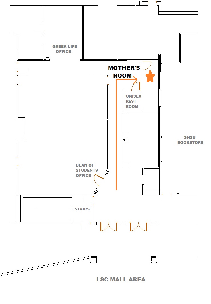 2nd Floor mothers room diagram